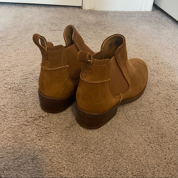 Brown Suede Chelsea Style Ankle Boots - Picture 2 of 3